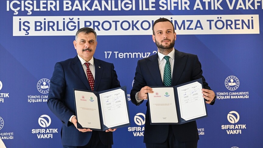 İçişleri Bakanlığı ve Sıfır Atık Vakfı Arasında İşbirliği Protokolü İmzalandı