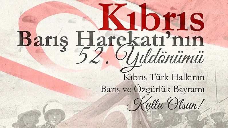 Kıbrıs Barış Harekatı'nın 52. Yıl Dönümü Kutlandı