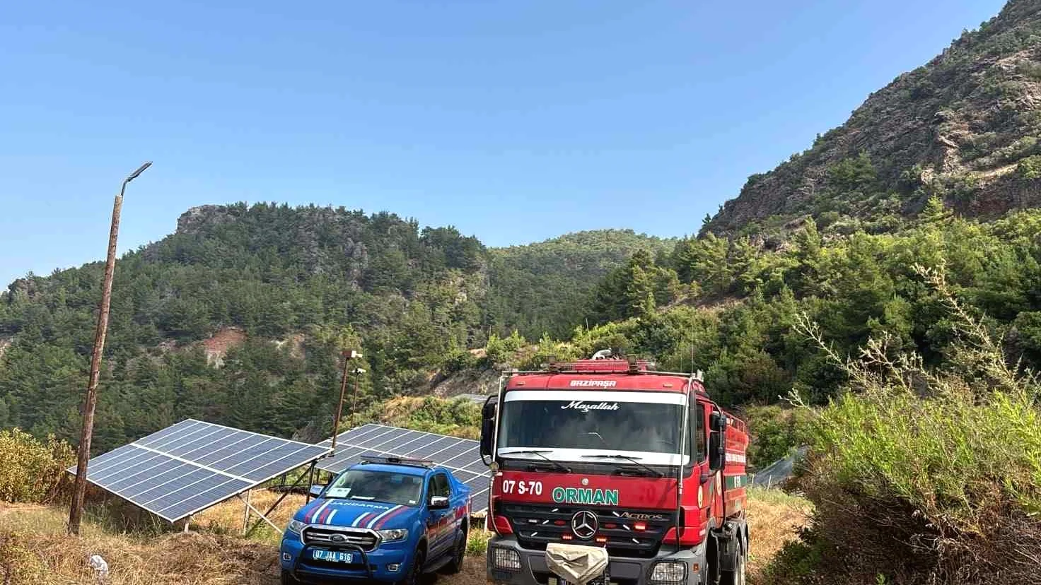 Gazipaşa'daki Yangın Kısa Sürede Kontrol Altına Alındı