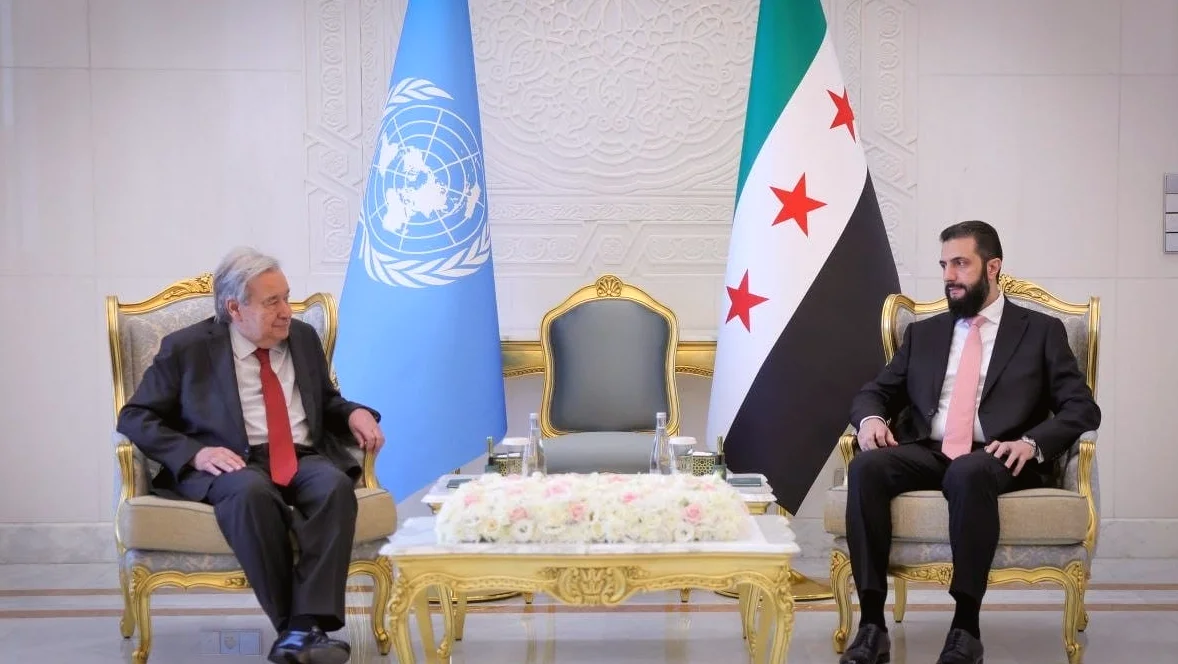 BM Genel Sekreteri Guterres, Suriye Devlet Başkanı ile Görüştü