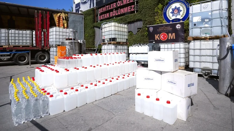 Yılbaşından Bu Yana 500 Bin Litre Sahte ve Kaçak İçki Ele Geçirildi