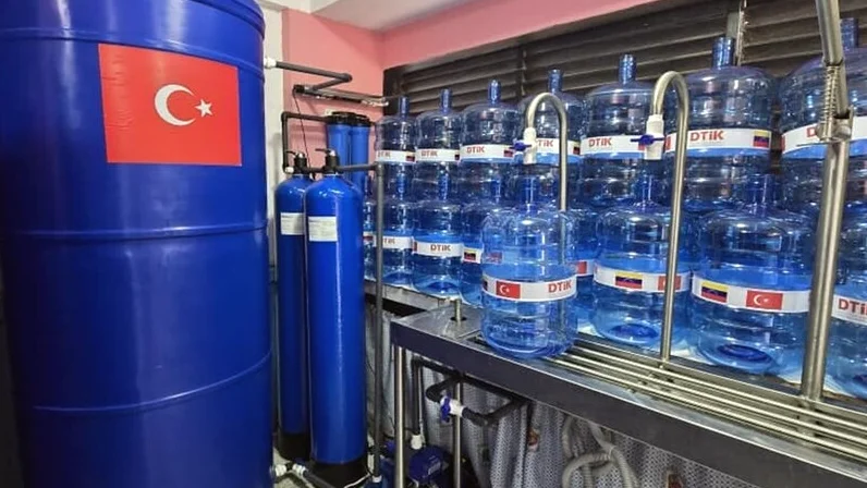 Venezuela'da AFAD Çadır Kentine Günlük 18 Bin Litre Kapasiteli İçme Suyu Tesisi Kuruldu