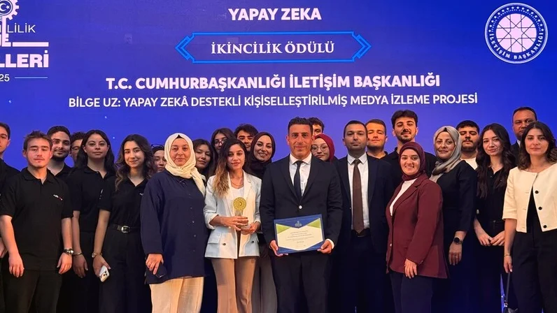 Yapay Zeka Destekli Medya İzleme Projesi İkincilik Ödülü Aldı