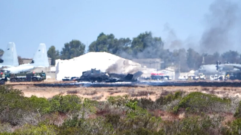 F-35B Savaş Uçağı San Diego'daki Askeri Üste Düştü