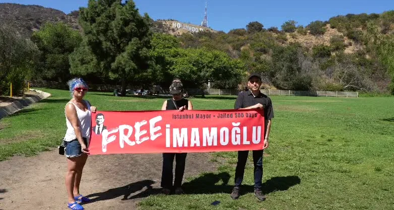 Amerika'daki Türkler, İmamoğlu İçin 500 Günlük Tutukluluğu Protesto Etti