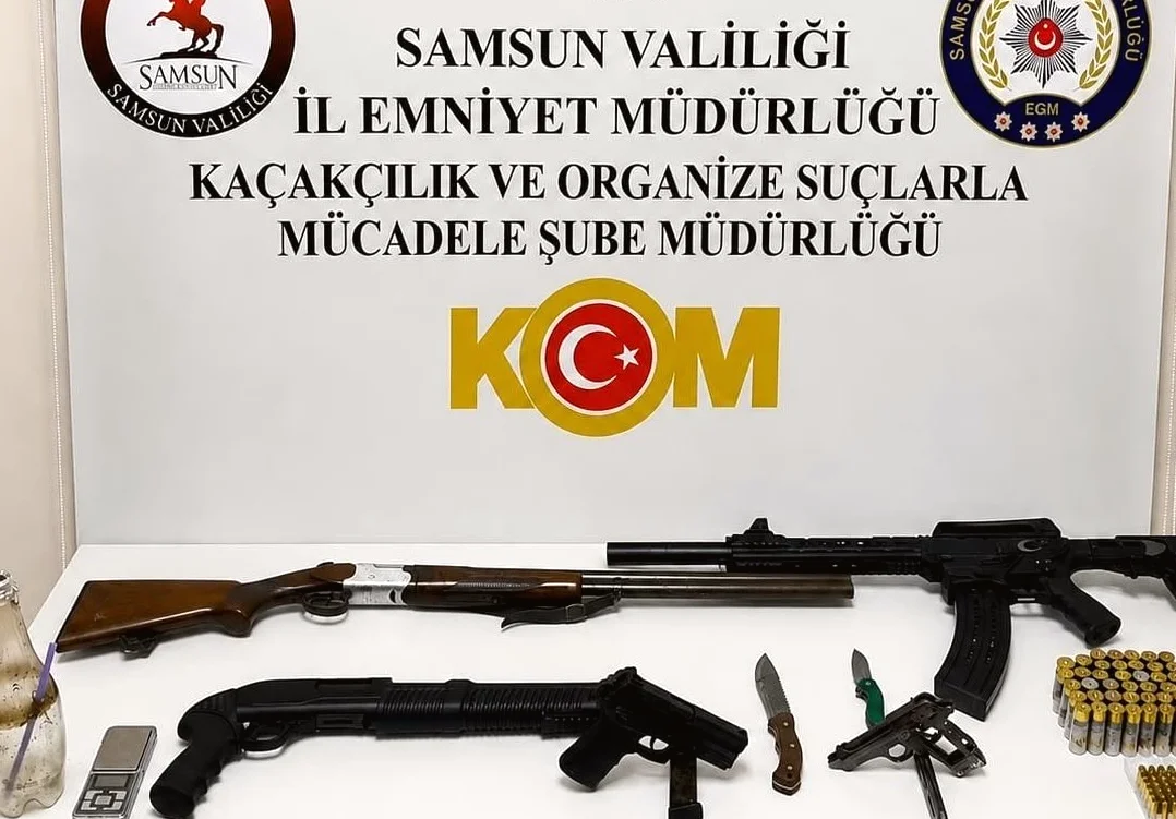Bafra'da Silah Ticareti Baskını: Üç Kişi Gözaltında