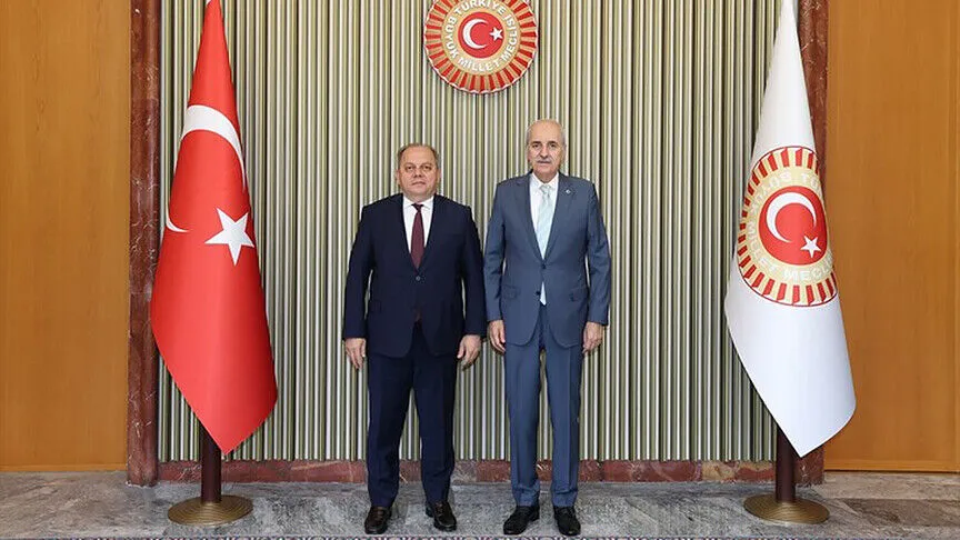 TBMM Başkanı Numan Kurtulmuş, Yargıtay Başkanı Ömer Kerkez'i Ağırladı