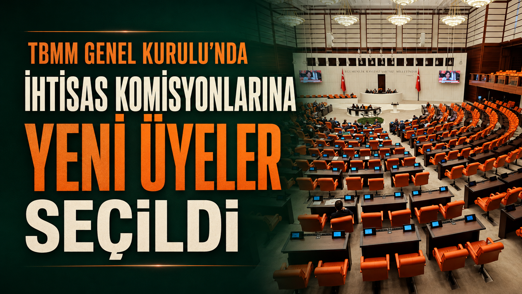 TBMM Genel Kurulu'nda İhtisas Komisyonlarına Yeni Üyeler Seçildi