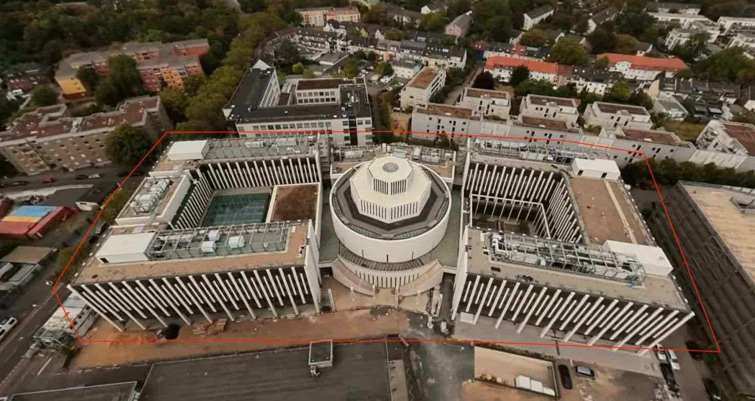 Köln'de 70 Milyon Euro Değerindeki Merkez İnşaatı Görüntülendi